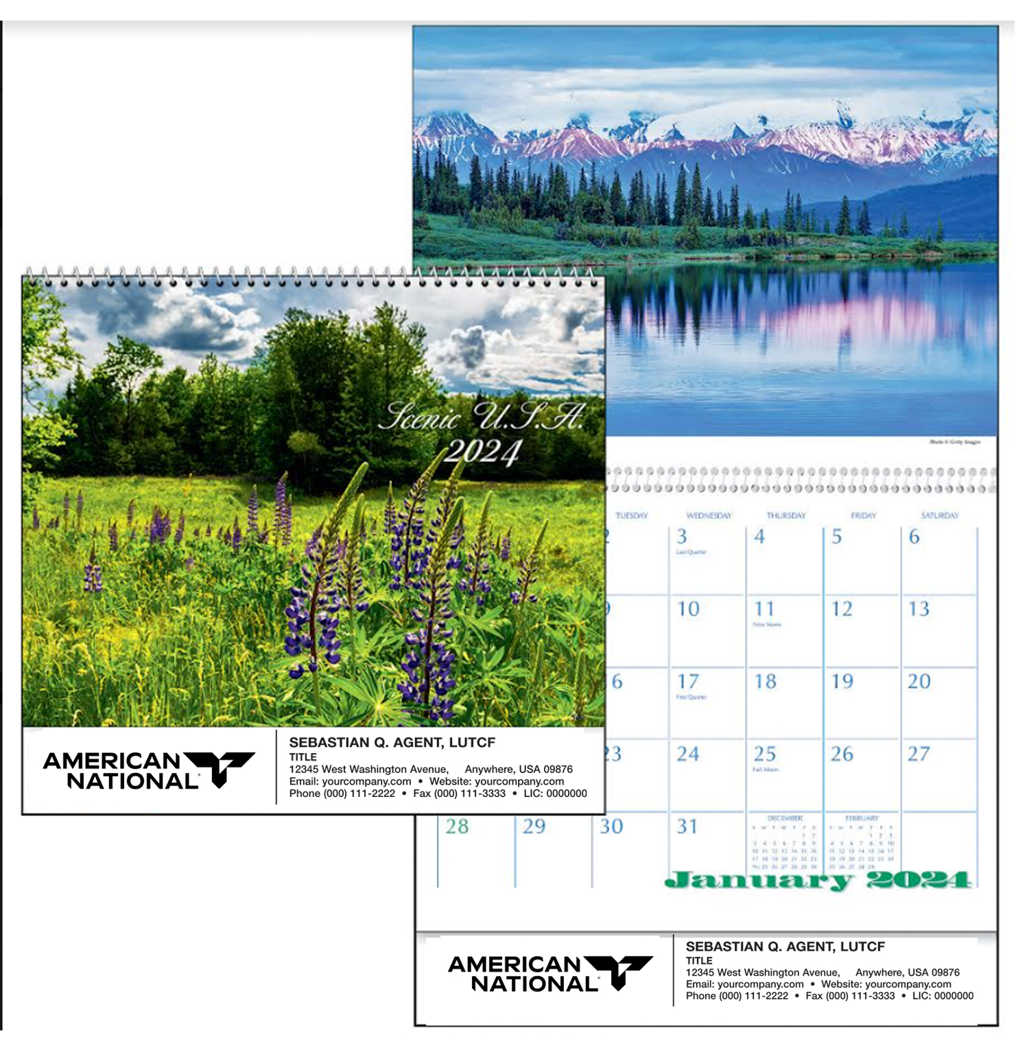 Scenic USA Wall Calendar - Click Image to Close