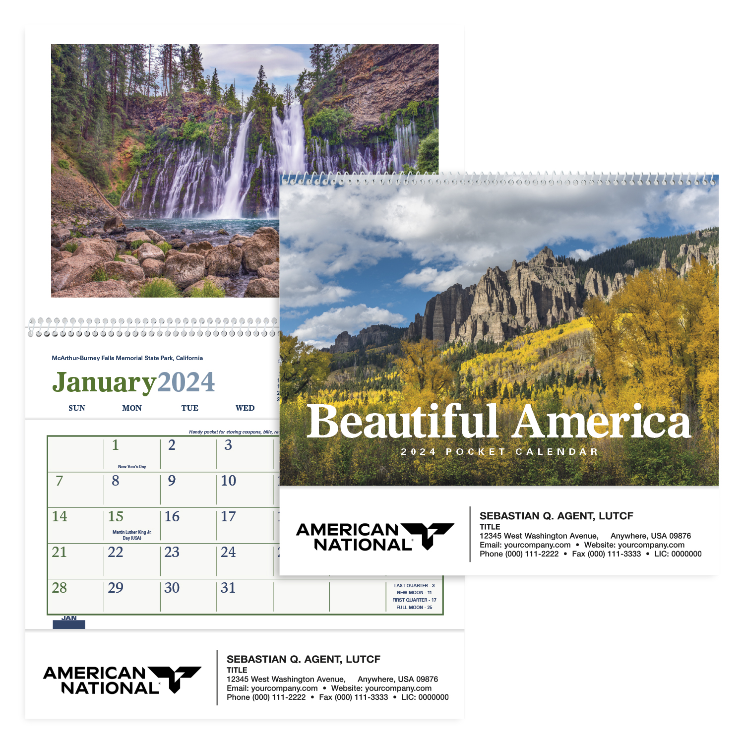 Beautiful America Wall Calendar (Pocket)
